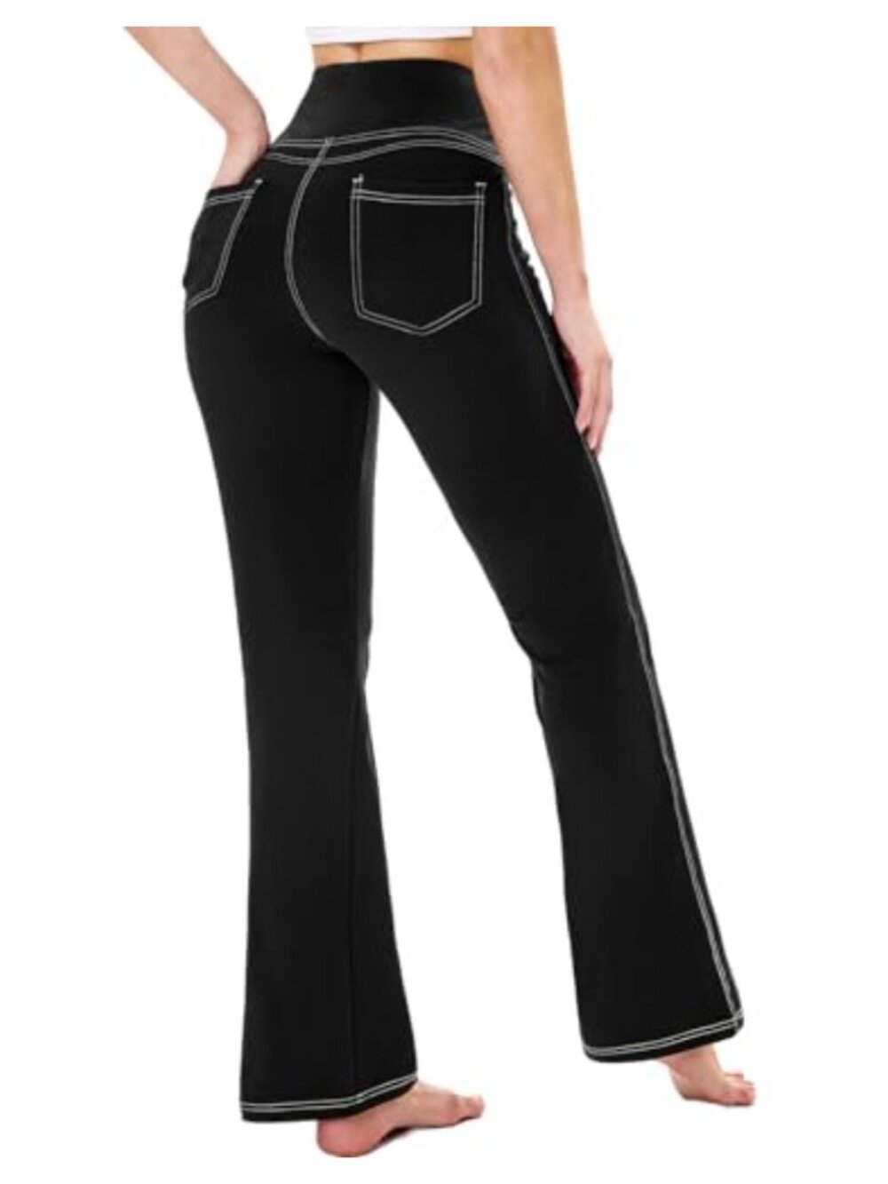 Flare Leggings High Waisted Bootcut Yoga Pants Tummy Control Pull On